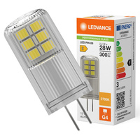 LED-Kapsel-Glühbirne G4 2.2W = 28W 300lm 2700K Warm 320° 12V Ledvance
