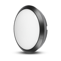 LED Deckenaufbauleuchten Deckenleuchte 12W 3000K 840lm IP66 Rund mit Mikrowellensensor Schwarz VT-8008 V-TAC