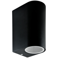 Gartenfassadenwandleuchte auf und ab LED 2xGU10 BOSTON GOLDLUX (Polux) DOUBLE BLACK