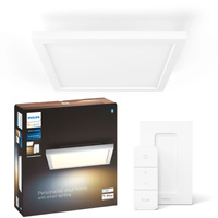 LED-Anbaupanel Aurelle Weiß 19W CCT 30cm PHILIPS HUE Bluetooth + Dimmerschalter