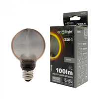 LED-Glühbirne Glühbirne G80 E27 4W 100lm 1800K Warm FILAMENT Dekorative ZERO Ecolight