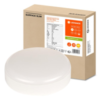 Plafond LED-Deckenleuchte 10W 1050lm 3000K Warm mit Dämmerung Bewegungssensor Aufputz Weiß 20cm Oberfläche Ledvance