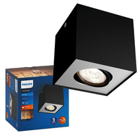 LED-Halogen-Anbauleuchte 4,5W BOX Beweglich Schwarz PHILIPS