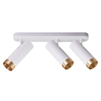 Wand- und Deckenstrahler Leuchte 3x GU10 Weißgold FADO Sanico Goldlux