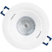 Halogen-Unterputz-Deckenleuchte rund beweglich weiß GU10