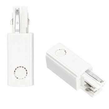 Stromversorgung für 3-Phasen-Sammelschiene Rechtsseitige Stromversorgung Weiß Kobi