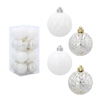 Weihnachtsbaumschmuck-Set WEISS 16tlg