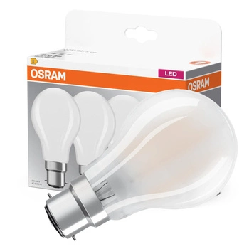 3x LED-Lampe A60 B22d 6.5W = 60W 806lm 2700K Warm 300° BASE Osram