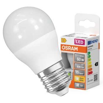 LED-Lampe P45 Ball E27 6.5W = 60W 806lm 2700K Warm 150° STAR CLASSIC Osram