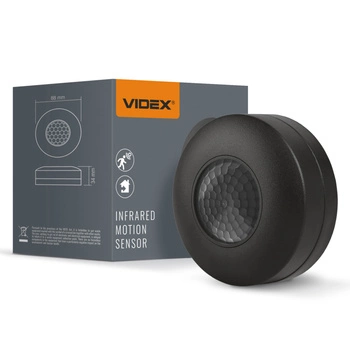 Bewegungs- und Dämmerungslichtsensor VL-SPC12B 1200W Schwarz Videx