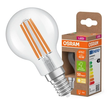 LED-Lampe P45 Ball E14 2.2W = 40W 470lm 2700K Warm 330° 214lm/W CLASSIC ENERGY EFFICIENCY Osram