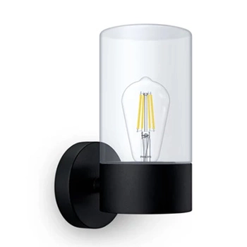 FLAREON E27 IP44 Laterne Schwarz PHILIPS LED Fassade Wandleuchte