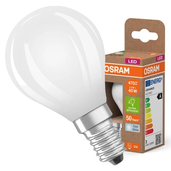 LED-Lampe P45 Ball E14 2.2W = 40W 470lm 4000K Neutral 330° 214lm/W CLASSIC ENERGY EFFICIENCY Osram