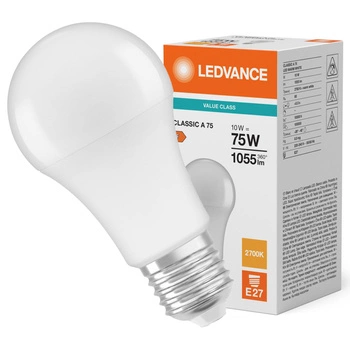 LED Lampen A60 E27 10W = 75W 1055lm 2700K Warmweiß LEDVANCE