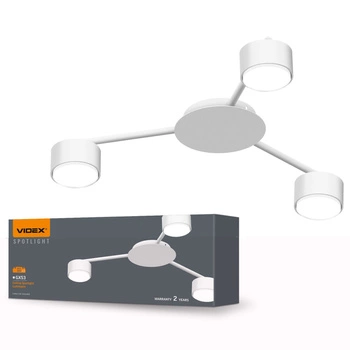 Kronleuchter Deckenleuchte 3x GX53 LED Weiß Modern Videx