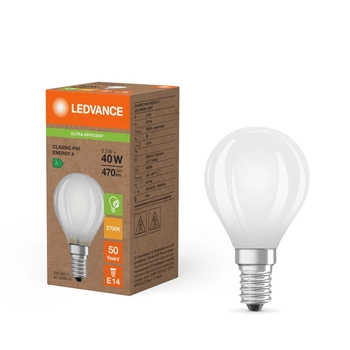 LED-Glühbirne Ball E14 P45 2.2W = 40W 470lm 2700K Warm 330° Ledvance