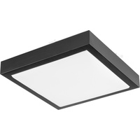 Decken-LED-Leuchte Decken- und Wandleuchte quadratisch Schwarz 2 xE27 IP44