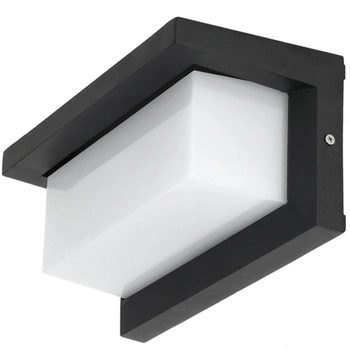 LENTERO 12W 4000K LED-Fassadenleuchte mit Bewegungssensor IP54 Schwarz KOBI
