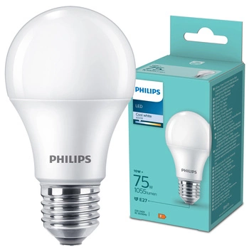 LED Lampen E27 A60 10W = 75W 1055lm 4000K Neutral Milk PHILIPS