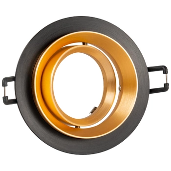 Spot MR16 Schwarzgold 12 V LIKA Sanico Goldlux Einbauleuchte