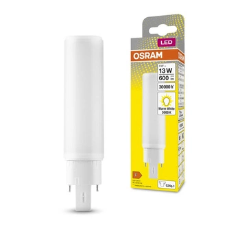 Einseitige G24q-1 6W = 13W 600lm 3000K Warm 120° DULUX LED D/E HF &amp; AC Osram Leuchtstofflampe