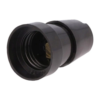 Bakelit-Glühbirnenfassung E27 Schwarz PAWBOL