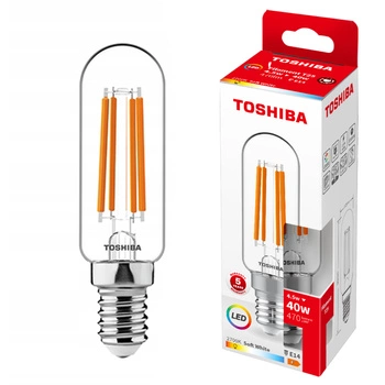LED-Lampe E14 T25 4.5W = 40W 470lm 2700K Warm Filament TOSHIBA