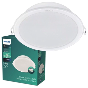 LED-Paneel Einbauleuchte MESON 5.5W 3000K 9cm Rundes Downlight PHILIPS