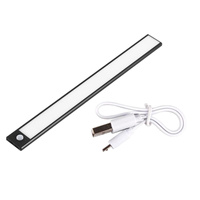LED-Unterschrankleuchte Möbelleiste 2W 4500K 30cm mit Bewegungsmelder Schwarz