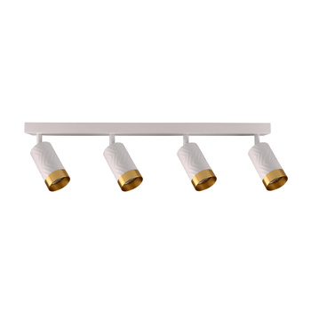 LED Decken-/Wandleuchte 4 x GU10 ARRAS Weiß GOLDLUX (Polux)