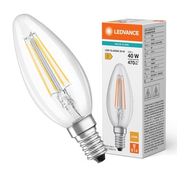 LED Lampen B35 E14 4W = 40W 470lm 2700K Warmweiß FILAMENT LEDVANCE