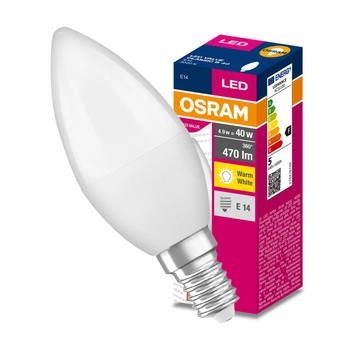 LED E14 Glühbirne 4.9W 470lm 3000K VALUE OSRAM