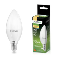 LED Lampen E14, Kerzenform Lampe B35 8W = 60W 806lm 180° 3000K warm LUMILED