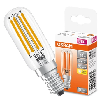 LED Lampen E14 T26 4.2W = 40W 470lm 2700K Warm 300° Glühfaden OSRAM
