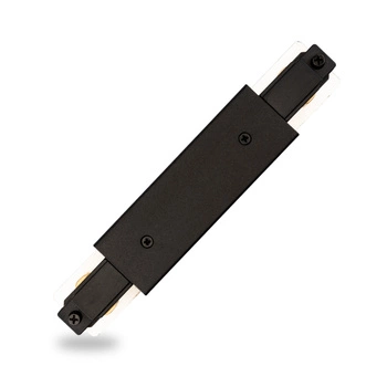 1F SCHIENENVERBINDER GERADE MIT STROMVERSORGUNG SCHWARZ LEUCHTEND