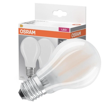2x LED-Lampe A60 E27 6.5W = 60W 806lm 2700K Warm 300° BASE Osram