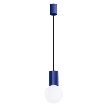 Hängelampe Überhang G9 Rund Marineblau Modern Matt Halo Sollux