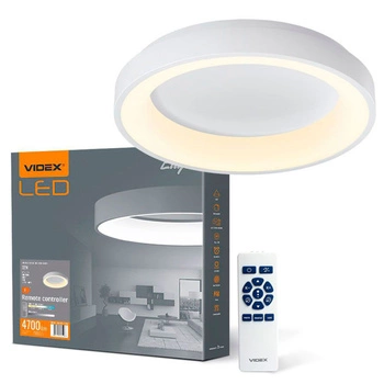 Plafond LED-Deckenleuchte Aufbauleuchte 72W 7500lm 2700-6000K CCT Weiß Dimmbar + EDGE Fernbedienung Videx