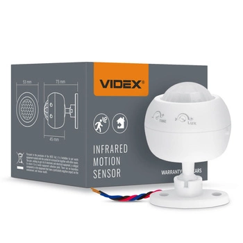 Bewegungs- und Dämmerungslichtsensor 1200W Weiß VL-SPS27W Videx