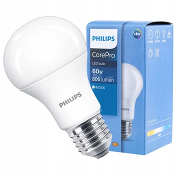 LED-Lampe E27 A60 8W = 60W 806lm 4000K Neutral PHILIPS