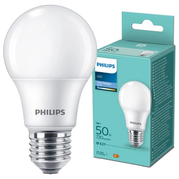 LED-Glühbirne E27 A60 7W = 50W 720lm 6500K Cold 150° Essential Philips