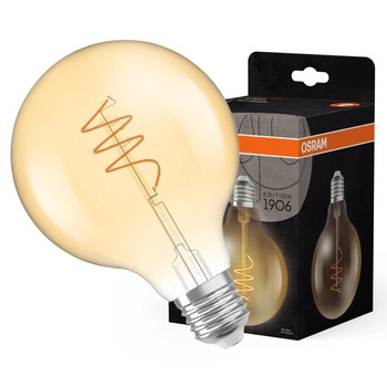 LED Dekorative Glühbirne G95 Sphere E27 3.4W = 40W 470lm 2700K Warm 300° Vintage 1906 Osram