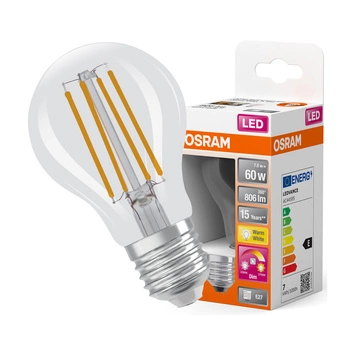 LED Lampen E27 A60 7W = 60W 806lm 2200-2700K Warm 320° Glühfaden Dimmbar OSRAM Superstar 