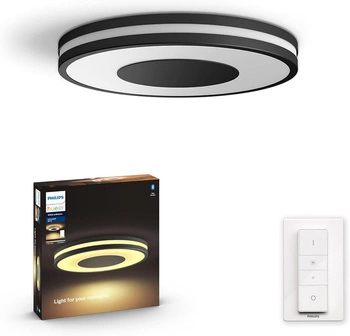LED BEING Decke Plafond Schwarz 22.5W CCT PHILIPS HUE Bluetooth Zigbee + Dimmschalter