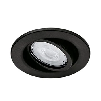 LED FRESCO GU10 Kreisförmig Beweglich Schwarz PHILIPS