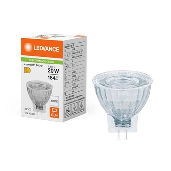 LED-Reflektorlampe GU4 MR11 1.8W = 20W 184lm 4000K Neutral 36° 12V Ledvance