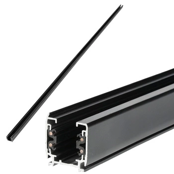 Beleuchtung Stromschiene 3-Draht 2m Schwarz Kobi