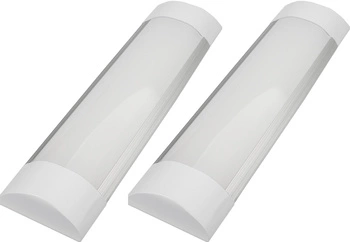 2x LED-Linear-Garagenleuchte 9W 6500K Kaltfarbe 30cm