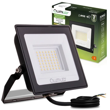 LED-Flutlicht ZUNA2 50W 4500lm 4000K IP65 Schwarz LUMILED