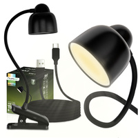 LED 5W CCT Schul-Schreibtischlampe TESA 2 Schwarz LUMILED